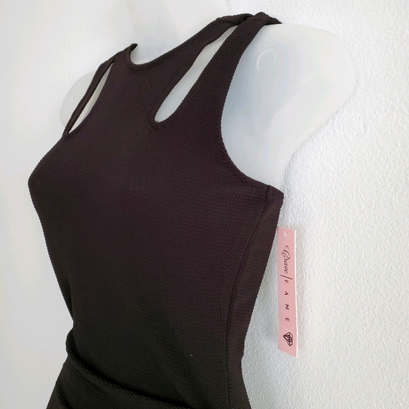 Crave Fame Cutout Bodycon Wrap Dress - Junior XS - Picture 5 of 11